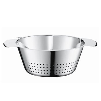 Utensili da cucina, Scolapasta, 3,4 L, 24 x 10,5 cm, acciaio, Argento