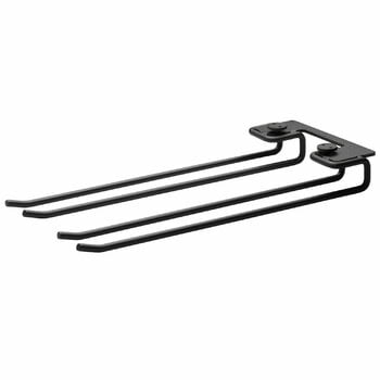 Scaffali modulari, Espositore String 30 cm, set di 2, nero, Nero