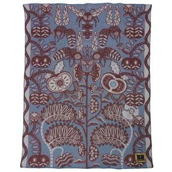 Klaus Haapaniemi & Co. Bees blanket, blue, product image