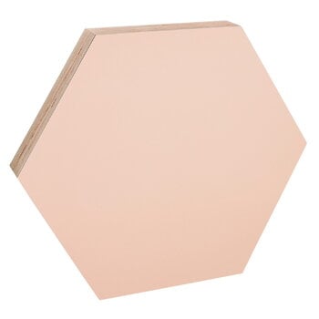 Pinnwände, Magnettafel, Sechseck, 41,5 cm, Powder, Rosa