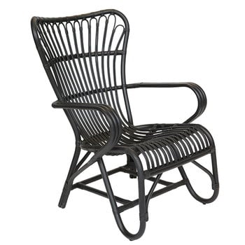 Parolan Rottinki Vintage tuoli, musta