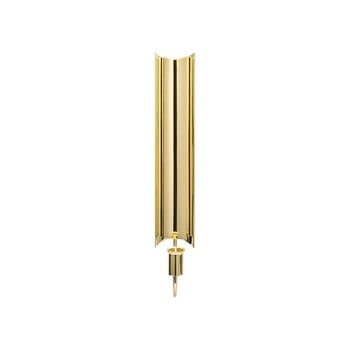 Candleholders, Reflex sconce, polished brass, Gold