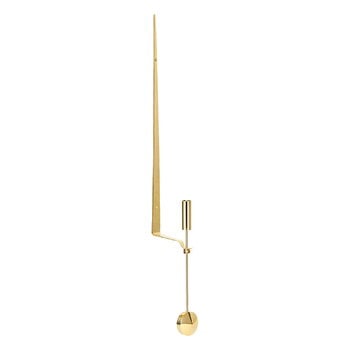 Candleholders, Pendel sconce, polished brass, Gold