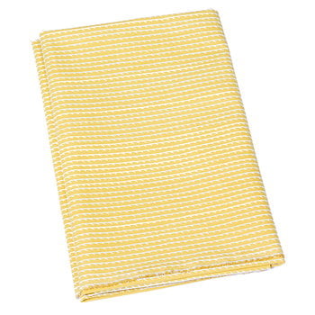 Artek Rivi cotton fabric, 150 x 300 cm, mustard - white