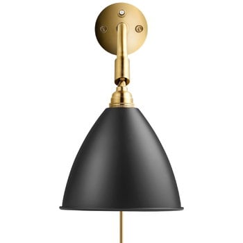 GUBI Bestlite BL7 wall lamp, charcoal/brass