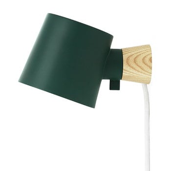 Normann Copenhagen Rise wall lamp, petrol green