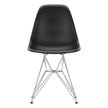 Vitra Eames DSR chair, deep black RE - chrome