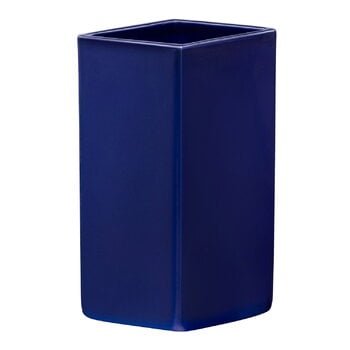 Iittala Ruutu ceramic vase, 180 mm, dark blue