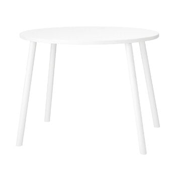 Nofred Mouse bord, lågt, vit