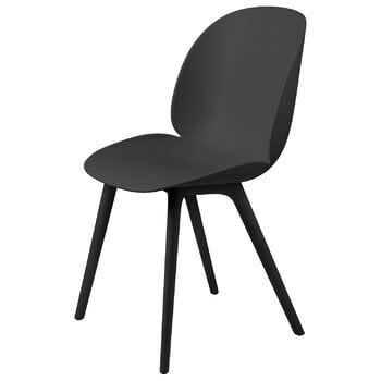 GUBI Beetle Stuhl, Kunststoffausführung, Schwarz