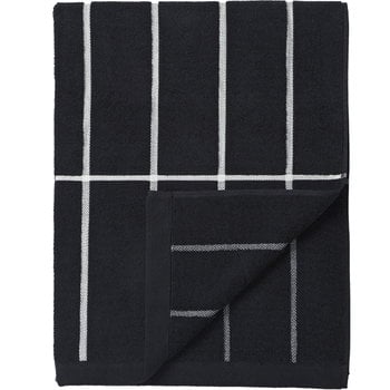 Marimekko Tiiliskivi bath towel, black - white