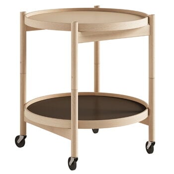 Kitchen carts & trolleys, Bølling tray table 50 cm, oiled beech - earth, Natural