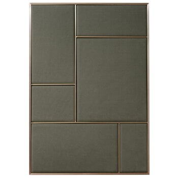 Memory boards, Nouveau Pin board, large, brass - grey, Gray