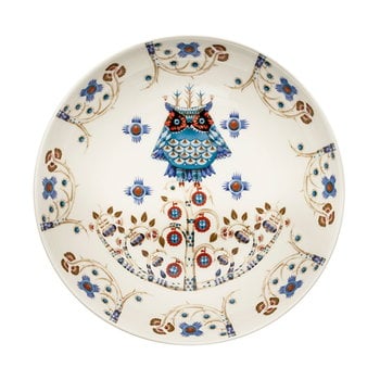 Plates, Taika deep plate 20 cm, deco white, White