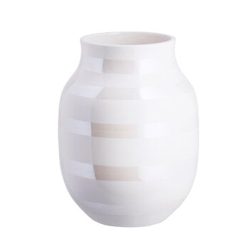 Kähler Omaggio Vase, mittelgroß, Perlmutt