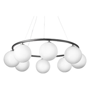 Nuura Suspension Miira 8 Circular, gris pierre - blanc opale