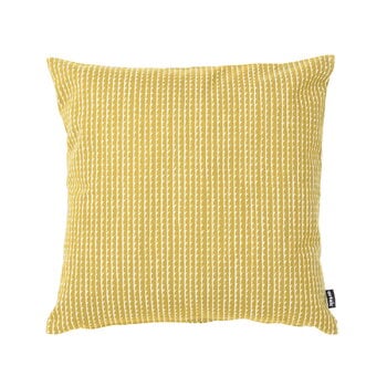 Artek Fodera per cuscino Rivi, 40 x 40 cm, tela, giallo senape - bianc