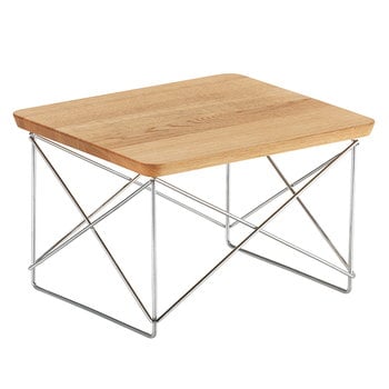 Tables d’appoint et bouts de canapé, Table Eames LTR Occasional, chêne - chrome, Naturel