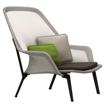 Vitra Slow Chair, ruskea/kerma - suklaanruskea