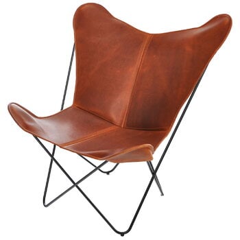 OX Denmarq Papillon chair, cognac leather