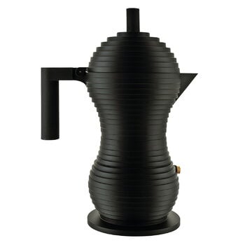 Alessi Pulcina espresso coffee maker, 6 cups, black