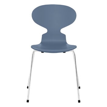 Fritz Hansen Ant chair 3101, dusk blue ash - chrome