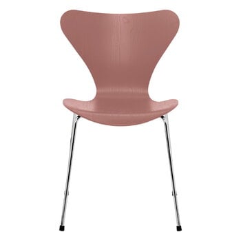 Fritz Hansen Series 7 3107 chair, chrome - wild rose