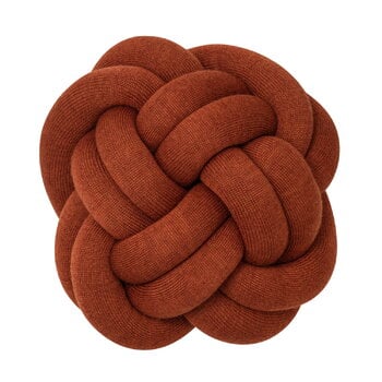 Coussins décoratifs, Coussin Knot, ocre, Rouge