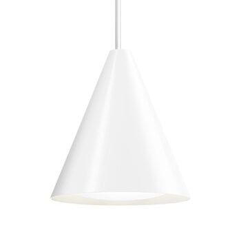 Lampade a sospensione, Lampada a sospensione Keglen 250, bianca, Bianco