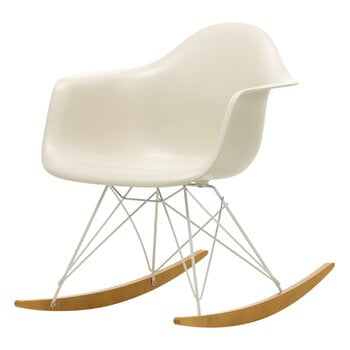 Rocking chairs, Eames RAR rocking chair, pebble RE - white - maple, Beige