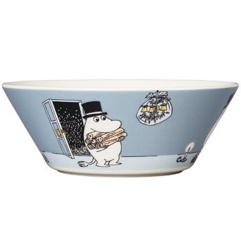 Arabia Moomin bowl, Moominpappa, grey