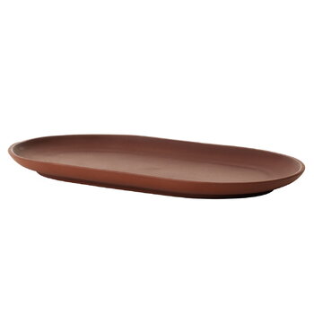 Design House Stockholm Piatto Sand Secrets, ovale, 20 cm, rosso