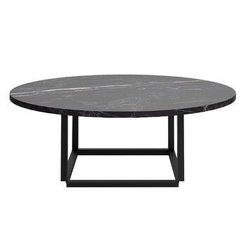 Tables basses, Table basse Florence 90 cm, noir - marbre noir, Noir