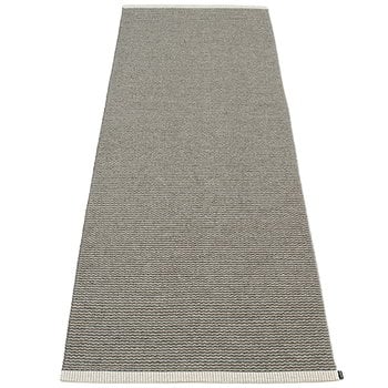 Plastic rugs, Mono rug, 85 x 260 cm, charcoal, Gray