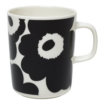 Tasses et mugs, Oiva - Mug Unikko 2,5 dl, blanc - noir, Noir et blanc