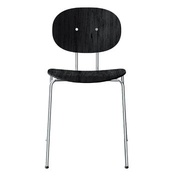 Sibast Piet Hein chair, chrome - black lacquered oak
