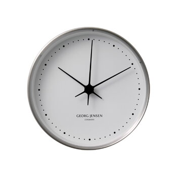 Wall clocks, Henning Koppel wall clock, 22 cm, stainless steel, Silver