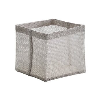 Tekstiilikorit, Box Zone säilytin, 20 x 20 cm, kitti, Beige