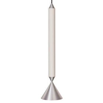 Pholc Apollo 39 pendant, white - polished aluminium