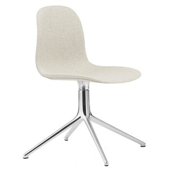 Office chairs, Form Swivel 4L chair, aluminium - Main Line Flax 20, Beige