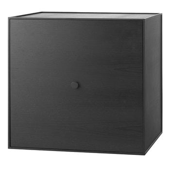 Audo Copenhagen Frame 49 box with door, black stained ash