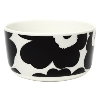 Marimekko Oiva - Unikko bowl 5 dl, white - black