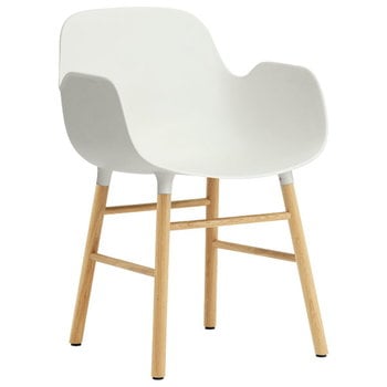 Normann Copenhagen Form armchair, white - oak