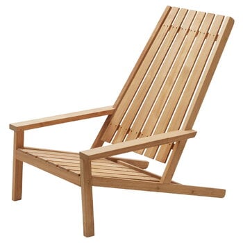 Skagerak Between Lines deck chair, teak