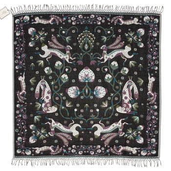 Klaus Haapaniemi & Co. Rabbit shawl 150 x 150 cm, forest