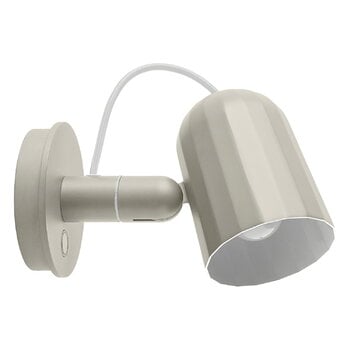 HAY Noc Wall Button wall lamp, off white