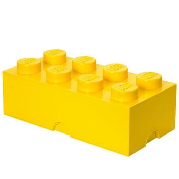 Room Copenhagen Lego Storage Brick 8 säilytyslaatikko, keltainen