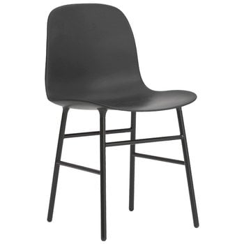 Normann Copenhagen Form chair, black steel - black