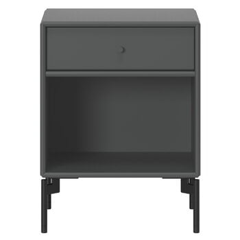 Montana Furniture Dream nattduksbord, svarta ben - 04 Antracite