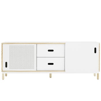 Sideboards och byråer, Kabino sideboard med lådor, vit, Vit